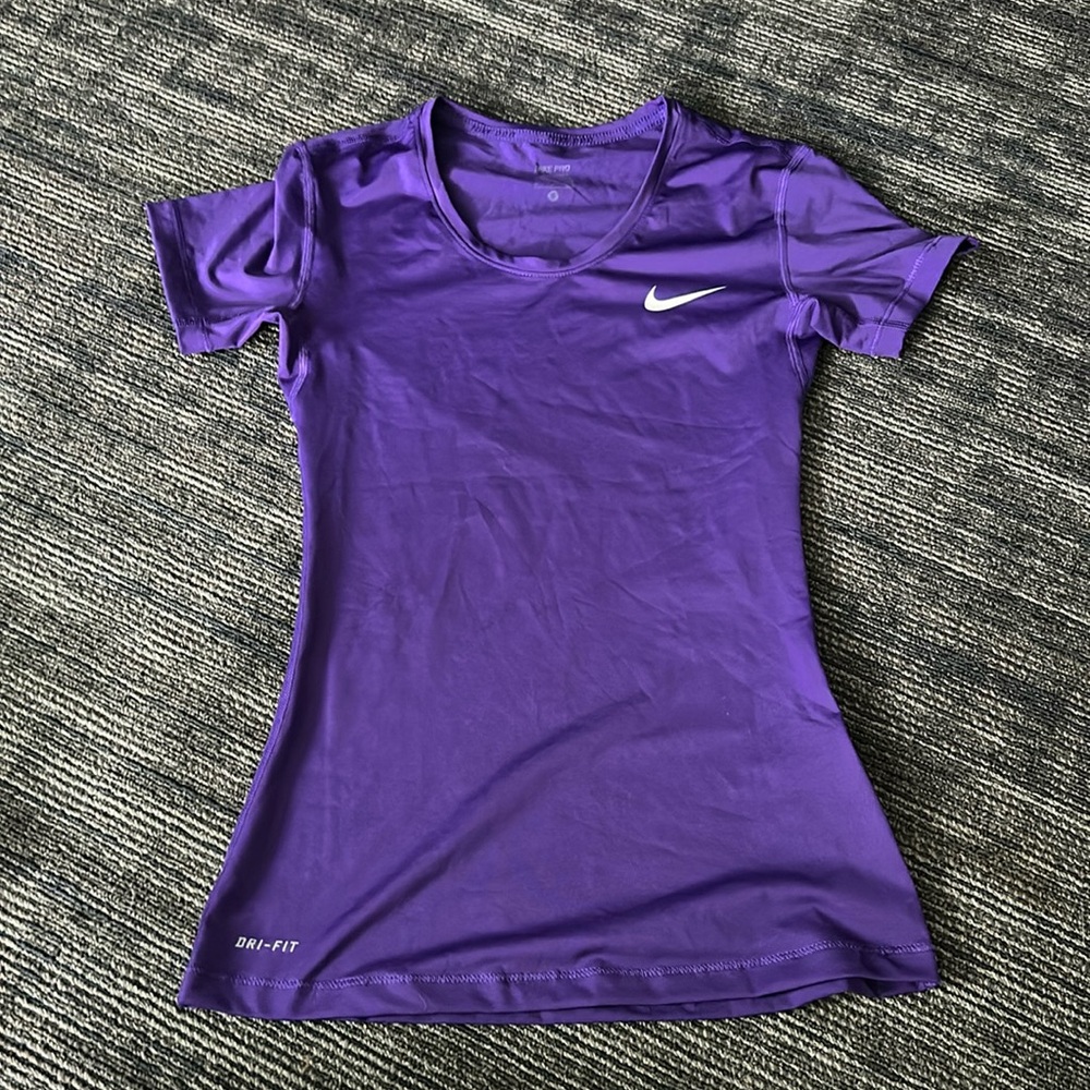 Purple Nike Dri-fit Tshirt Top Fitted